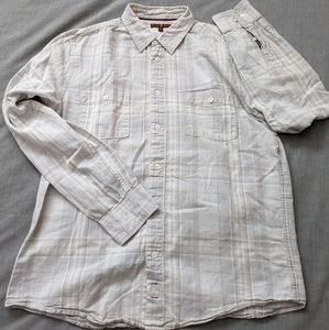 7 For All Mankind cotton/linen long-sleeve button-up